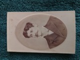 fotografie de colectie , 12 Maiu 1877, vechi atelier . Distins domn din inalta societate ,T. Darzeanu dedicatie doamnei Zoe Nestor