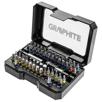 Set biti cu adaptor GRAPHITE 56H600 HardWork ToolsRange foto