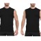 Set 2 topuri de compresie pentru barbati HovSiyla, maiou sport, negru, XL - OUTLET