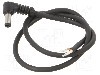 Cablu alimentare DC, cabluri, DC 5,5/2,1 mufa, negru, 0,5m, WEST POL - A21-TT-C075-050BK