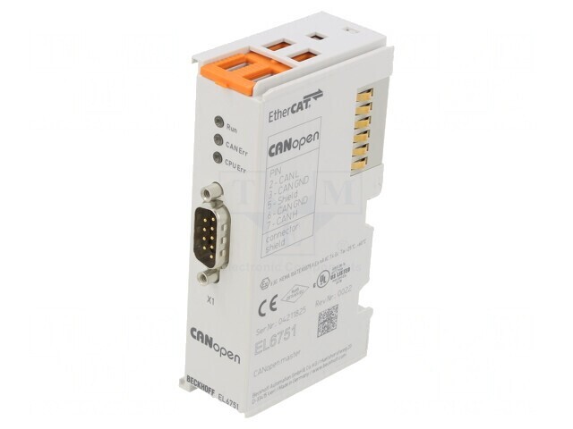 CANopen Master Terminal D-Sub 9pin IP20 EL6751