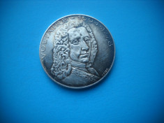 HOPCT ITALIA VOLTAIRE 1694-1778 COLEZIONE I GRANDI FRANCESI-26 MM -ARGINT - foto