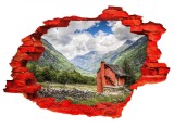 Cumpara ieftin Autocolant decorativ, Gaura in perete, Multicolor, 85 cm, 533STC-2, animale si pasari, Oem