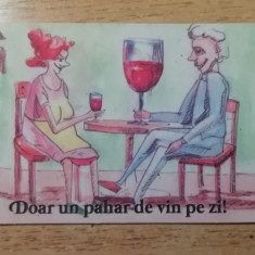 M3 C3 - Magnet frigider - Tematica reclama - vin - Crama Ceptura - Caricatura!