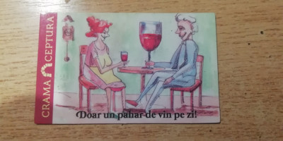 M3 C3 - Magnet frigider - Tematica reclama - vin - Crama Ceptura - Caricatura! foto