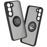 Husa Samsung Galaxy S23 Asteroid GSM Glinth cu inel suport stand magnetic, negru
