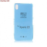Husa Silicon Ultra Slim Albastra pentru Sony Xperia Z2, Protectie Telefon