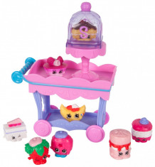 Set 8 figurine Pink Shopkins - Mini dulciuri asortate si carucior foto