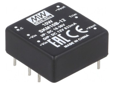 Convertor DC/DC 10W 18-36V la 12V 833mA THT foto