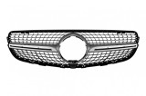 Grila diamantata crom/gray potrivita pentru Mercedes GLC X253 2015-2019 cu deschidere pentru camera Performance AutoTuning