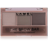 LAMEL BASIC The Brow Bar paleta pentru machiaj sprancene cu pensula #401 4,5 g