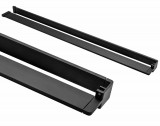 Umeraș pentru prosoape EVO BLACK poliță pentru pereți de duș