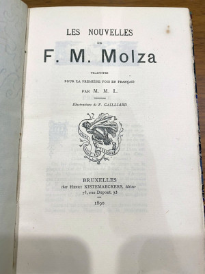 Les Nouvelles de F. M. Molza 1890 foto