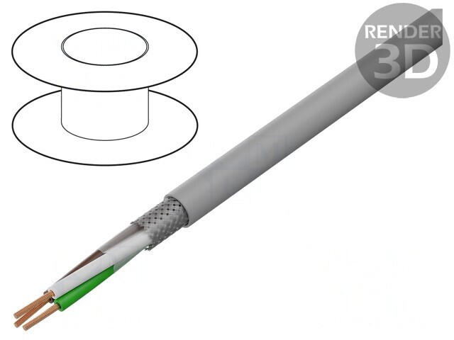 Cablu Ecranat PVC LiY-CY 3x0,75mm2 Cupru Cositorit