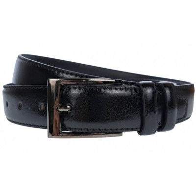 Curea barbati, eleganta pentru costum, latime 3.5cm, negru, piele eco - CK93N foto