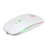 Cumpara ieftin Mouse Nou YINDIAO A2, 1600dpi, 4 Butoane, RGB, Alb, Wireless NewTechnology Media