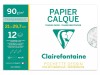 Calc A4 90/95 g/mp 12 coli/plic Clairefontaine
