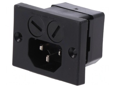 Conector Alimentare AC Soclu Tată 10A 250V IP40 foto