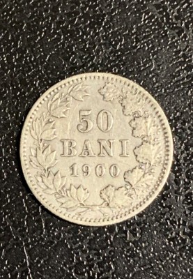 Moneda 50 bani 1900 argint foto