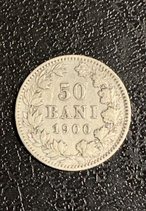Moneda 50 bani 1900 argint
