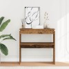 Gossi masa consola, lemn vechi,80x30x80 cm, pal