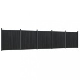 Cumpara ieftin Panouri pentru gard, gri, 872x186 cm, WPC
