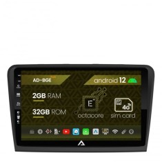 Navigatie Skoda Superb 2 (2008-2015), Android 12, E-Octacore 2GB RAM + 32GB ROM, 10.1 Inch - AD-BGE10002+AD-BGRKIT043