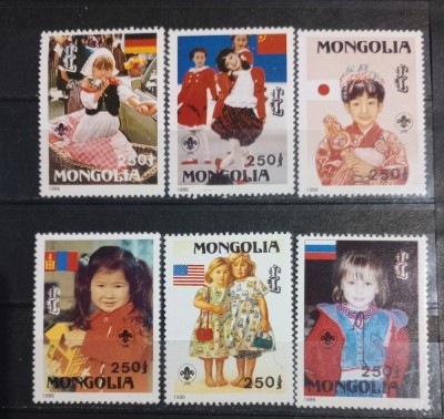 Mongolia 1996 UNICEF , 50ani de la &amp;icirc;nființarea UNICEF serie 6v nestampilat foto
