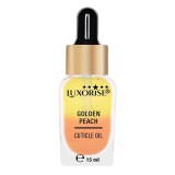 Ulei cuticule bifazic Golden Peach - LUXORISE,15ml