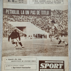 Revista SPORT nr. 10 (177) - Mai 1966 - Universitatea Cluj, Real Madrid