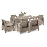 Cumpara ieftin Set de mobilier de grădină Corfu Big Duo cu masă Futura pentru cappuccino