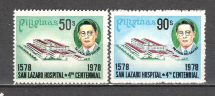 Filipine.1978 400 ani Spitalul San Lazaro LD.27