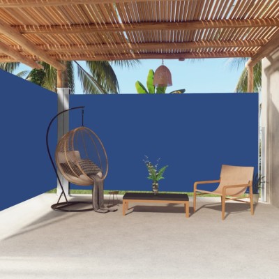 Gossi copertina laterala retractabila, albastru, 200x600 cm foto