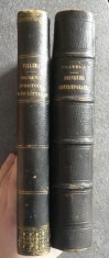 M. Villemain - Souvenirs contemporains d&#039;histoire... (2 vol.; legătură veche)