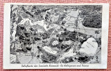 Reliefkarte der Seenkette Krimnick - bis Walzigersee und Prieras - Necirculata, Germania, Printata