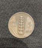 Moneda 5 centesimi 1925 Italia