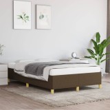 vidaXL Cadru de pat fără saltea, maro &icirc;nchis, 120x200 cm, textil