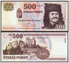 UNGARIA BANCNOTA DE 500 FORINT 2011 serii EB... Principele RAKOCZI FERENC UNC NECIRCULATA
