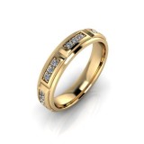 Verigheta dama din aur galben 14K - 46