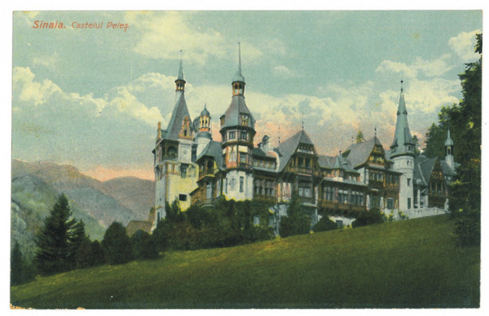 2756 - SINAIA, Prahova, PELES Castle, Romania - old postcard - unused