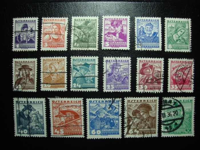 AUSTRIA 1934 PORTURI POPULARE