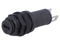 Clemă Siguranțe 10A 5x20mm Panou Neagră 250V