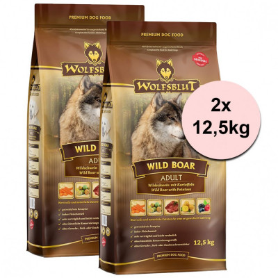 WOLFSBLUT Wild Boar Adult 2 x 12,5 kg foto