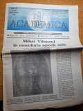 Ziarul Academica septembrie 1993-stiinta,cultura si arta,mihai viteazul