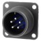 Conector circular 14S din aluminiu negru 97-3102A-14S-5P