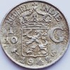 Indiile de Est Olandeze 1/10 Gulden 1942 Wilhelmina KM#318 Argint - Moneda Argint Straina