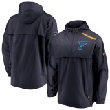 St. Louis Blues geacă de bărbați cu glugă Authentic Pro Rinkside Anorak 1/4-Zip - S, Fanatics Branded