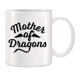 Cana alba ceramica personalizata Mother of Dragons, INOVATIX&reg;. 330ml, Oem