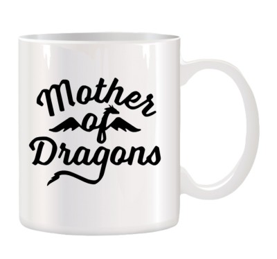Cana alba ceramica personalizata Mother of Dragons, INOVATIX&amp;reg;. 330ml foto
