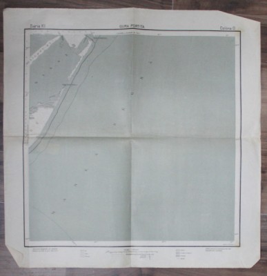 GURA PORTITA , HARTA FIZICA , SCARA 1 : 100.000 , INCEPUT DE SECOL XX foto